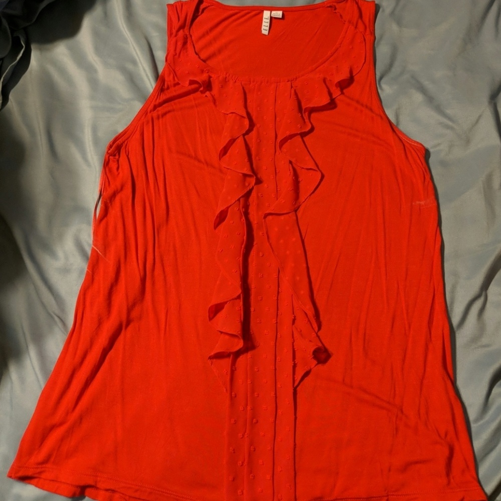 Women's red dressy tank